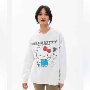 Hello Kitty and Friends Oversized Crewneck Sweater